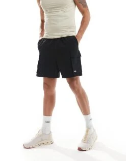 4505 Icon Training Shorts With Cargo Pockets And Quick Dry In Black For Men Washed Black