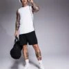 4505 Icon Training Sleeveless Tank With Quick Dry In White For Men -4505 Men Clothing's Shop 206698366 1 white