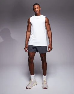 4505 Icon Training Sleeveless Tank With Quick Dry 2 Pack In Black And White For Men Black & White -4505 Men Clothing's Shop 207059608 4