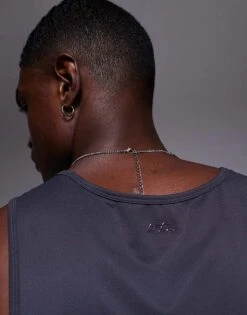 4505 Icon Quick Dry Training Vest With Racer Back In Charcoal For Men -4505 Men Clothing's Shop 207408779 4