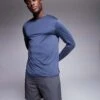 4505 Regular Fit Quick Dry Long Sleeve Running T-shirt In Navy For Men 1 4505 Regular Fit Quick Dry Long Sleeve Running T-shirt In Navy For Men -4505 Men Clothing's Shop 207881985 1 navy
